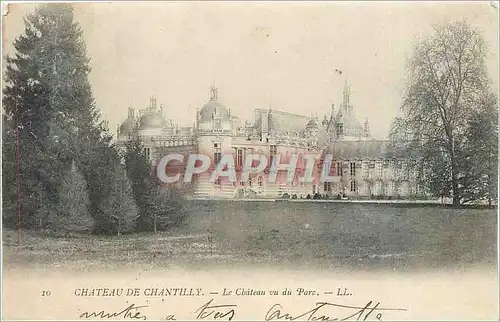 Ansichtskarte AK Chateau de Chantilly Le Chateau vu du Parc