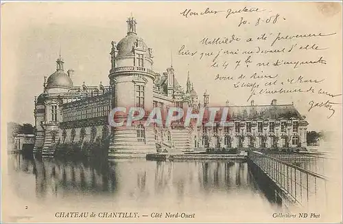 Ansichtskarte AK Chateau de Chantilly Cote Nord Ouest