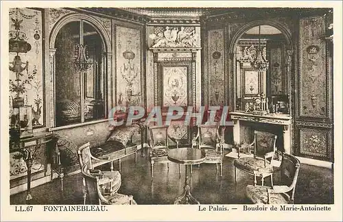 Ansichtskarte AK Fontainebleau Le Palais Boudoir de Marie Antoinette