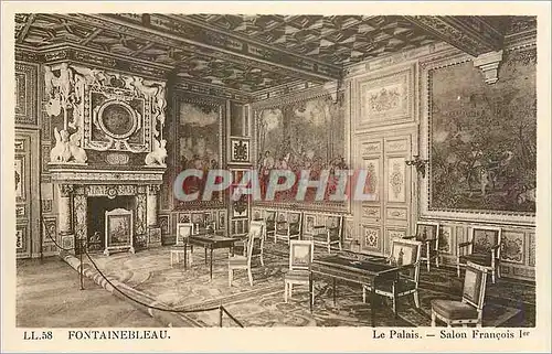 Ansichtskarte AK Fontainebleau Le Palais Salon Francois Ier