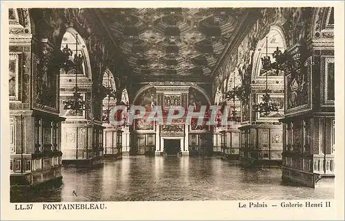 Cartes postales Fontainebleau La Palais Galerie Henri II