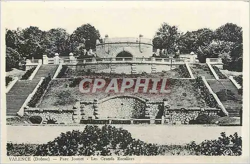 Ansichtskarte AK Valence Drome Parc Jouvet Les Grands Escaliers