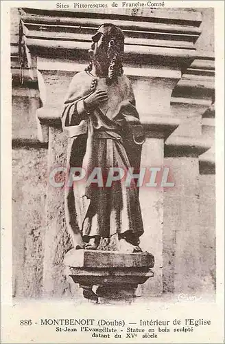 Cartes postales Montbenoit Doubs Interieur de l'Eglise St Jean l'Evangeliste