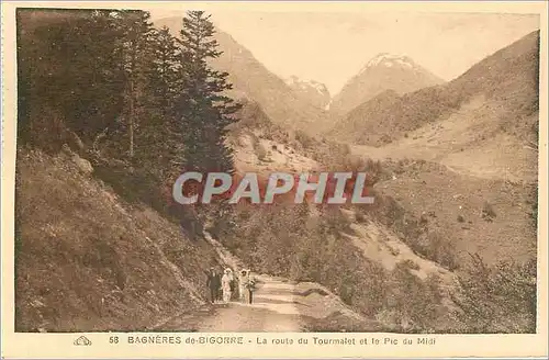 Ansichtskarte AK Bagneres de Bigorre La route du Tourmalet et le Pic du Midi