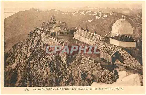 Cartes postales Bagneres de Bigorre L'Observatoire du Pic du Midi