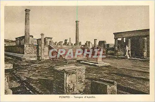 Ansichtskarte AK Pompei Tempio d'Apollo