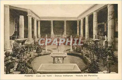 Cartes postales Pompei Casa dei Vettii Domus Vettiorum Veduta del Peristilio