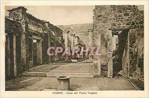 Ansichtskarte AK Pompei Casa del Poeta Tragico