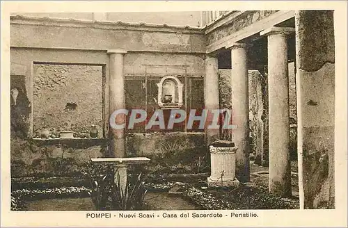Cartes postales Pompei Nuovi scavi Casa del Sacerdote Peristilio