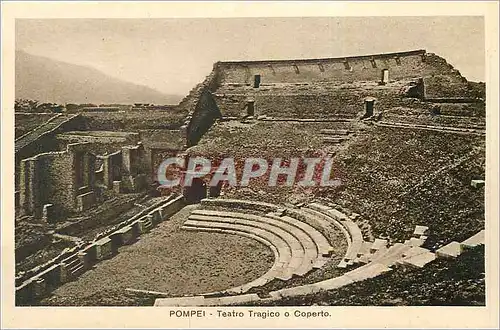 Ansichtskarte AK Pompei Teatro Tragico o Coperto
