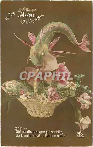 Cartes postales Avril Oh ne dis pas que je t'oublie