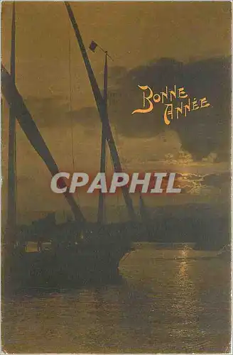 Cartes postales Bonne Annee Bateau