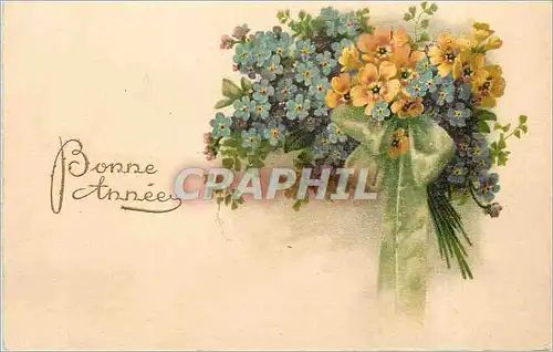 Cartes postales Bonne Annee Fleurs