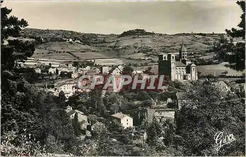 Moderne Karte Saint Nectaire le Haut Vue generale Sud Ouest