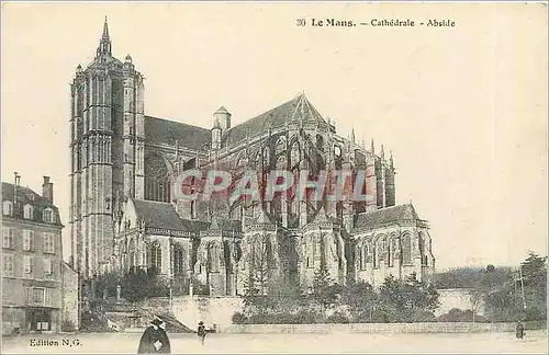 Cartes postales Le Mans Cathedrale Abside