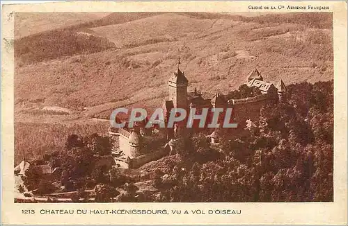 Cartes postales Chateau du Haut Koenigsbourg vu a Vol d'Oiseau