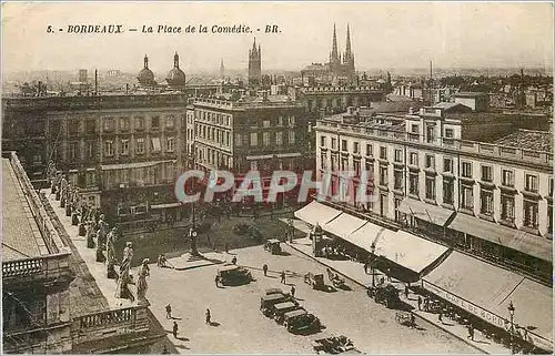 Cartes postales Bordeaux La Place de la Comedie