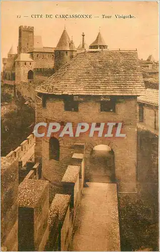 Cartes postales Cite de Carcassonne Tour Visigothe
