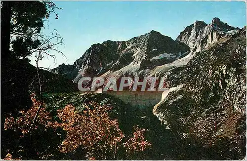 Cartes postales moderne Vallee d'Aure Le Barrage de Cap de long Le Massif du Neouvielle