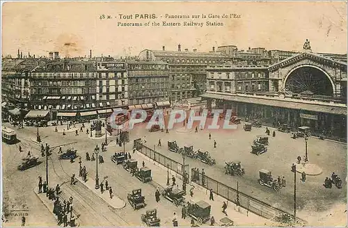 Cartes postales Tout Paris Panorama sur la Gare de l'Est