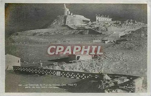 Cartes postales Le Sommet du Puy de Dome pare de son blanc mateau