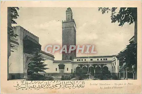 Cartes postales Mosque de Paris Le Jardins a Hommeux