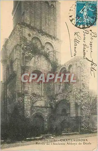 Cartes postales Chateauroux Ruines de l'Ancienne Abbaye de Deols