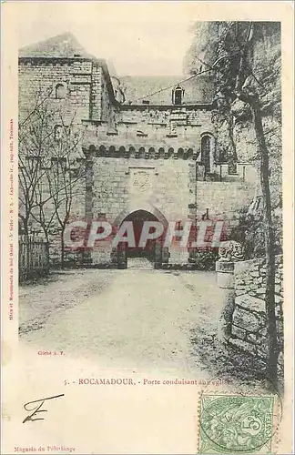 Cartes postales Rocamadour Porte conduisant aux eglises