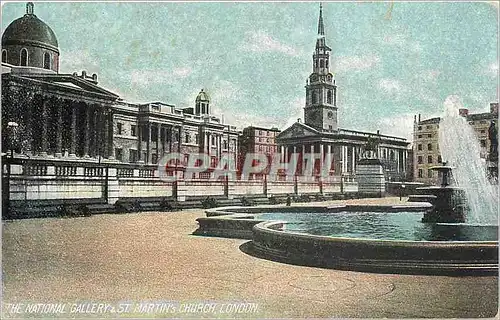 Cartes postales The National Gallery  St Martins Church London