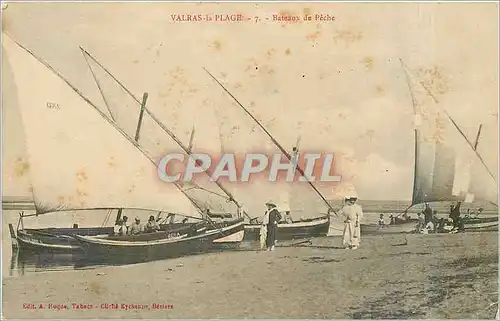 Ansichtskarte AK Valras la Plage Bateaux de Peche Bateaux