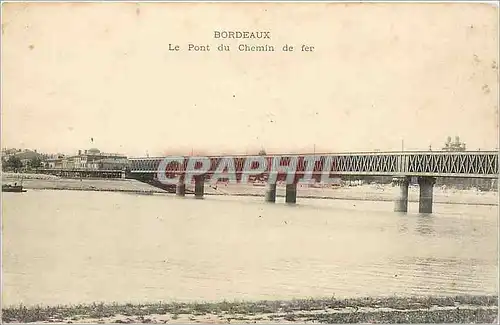 Ansichtskarte AK Bordeaux Le Pont du Chemin de fer