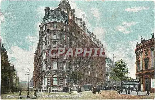 Cartes postales Northumberland Avenue and Hotel Mertopole London