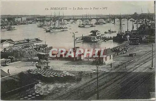 Ansichtskarte AK Bordeaux La Rade vers le Pont