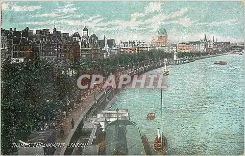 Cartes postales Thames Embankment London