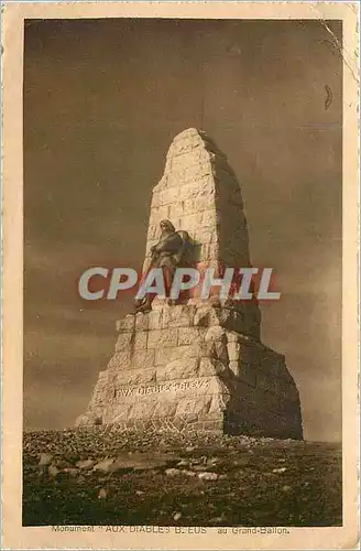 Ansichtskarte AK Monument Aux Diables Bleus au Grand Ballon