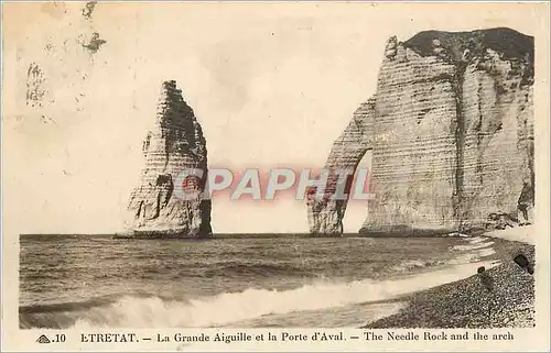 Ansichtskarte AK Etretat La Grande Aiguille et la Porte d'Aval