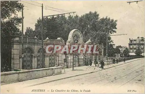 Ansichtskarte AK Asnieres Le Cimetiere des Chiens la Facade