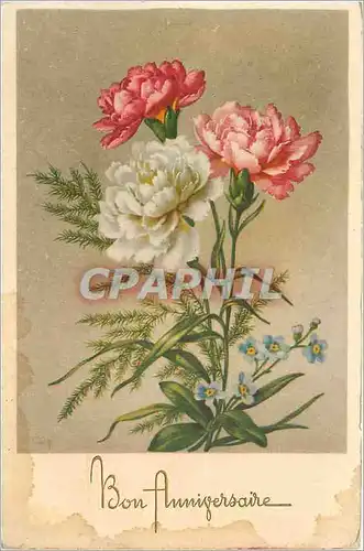Cartes postales Bon Anniversaire Fleurs