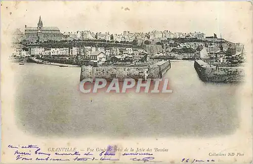Cartes postales Granville Vue Generale prise de la Jetee des Bassins
