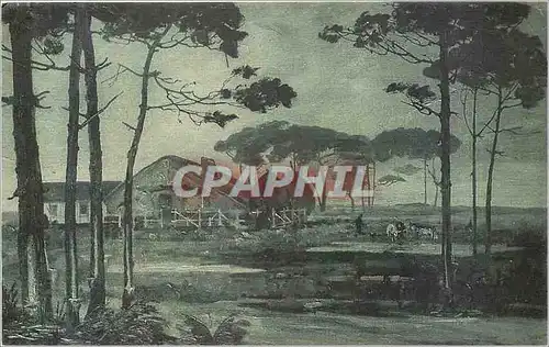 Cartes postales La Lande Pittoresque Une Ferme Landaise