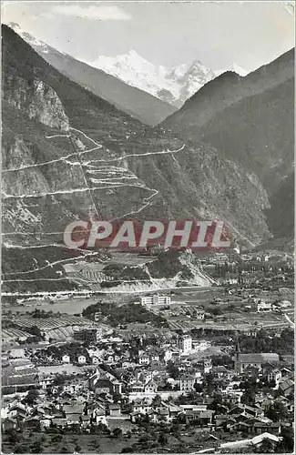 Moderne Karte Vue sur le Val d'Anniviers