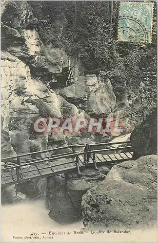 Cartes postales Environs de Bozet Gouffre de Balandaz