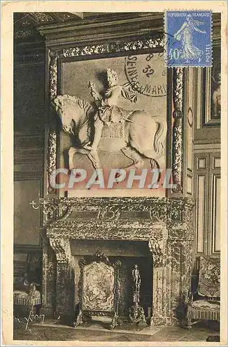 Ansichtskarte AK Palais de Fontainebleau S et M Statue equestre de Henri IV