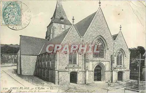 Cartes postales Criel Plage L'Eglise