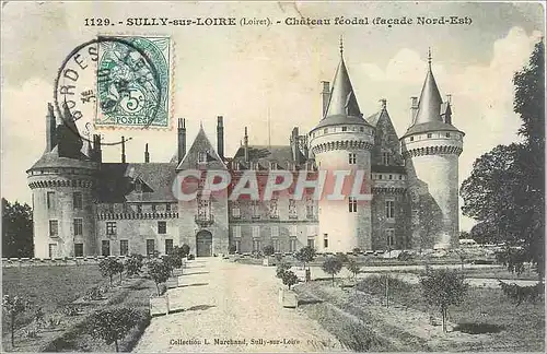 Cartes postales Sully sur Loire Chateau feodal Facade Nord Est