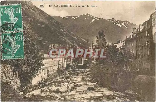 Cartes postales Cauterets Vue sur le Gave