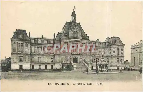 Ansichtskarte AK Evreux L'Hotel de Ville