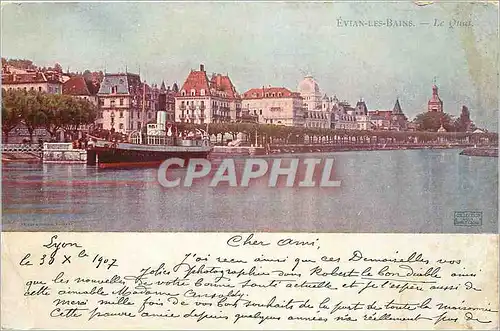 Cartes postales Evian les Bains Le Quai