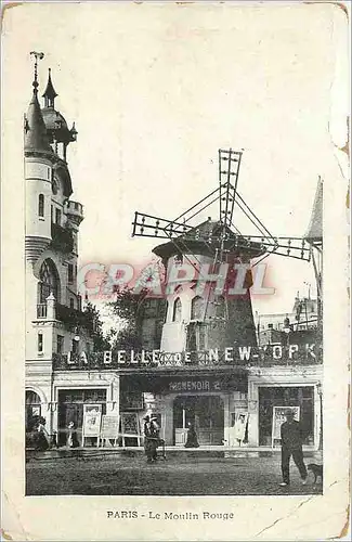 Cartes postales Paris Le Moulin Rouge La belle de New York