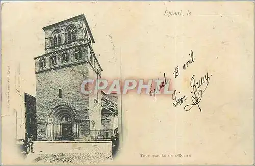Cartes postales Epinal le Tour carre de l'Eglise